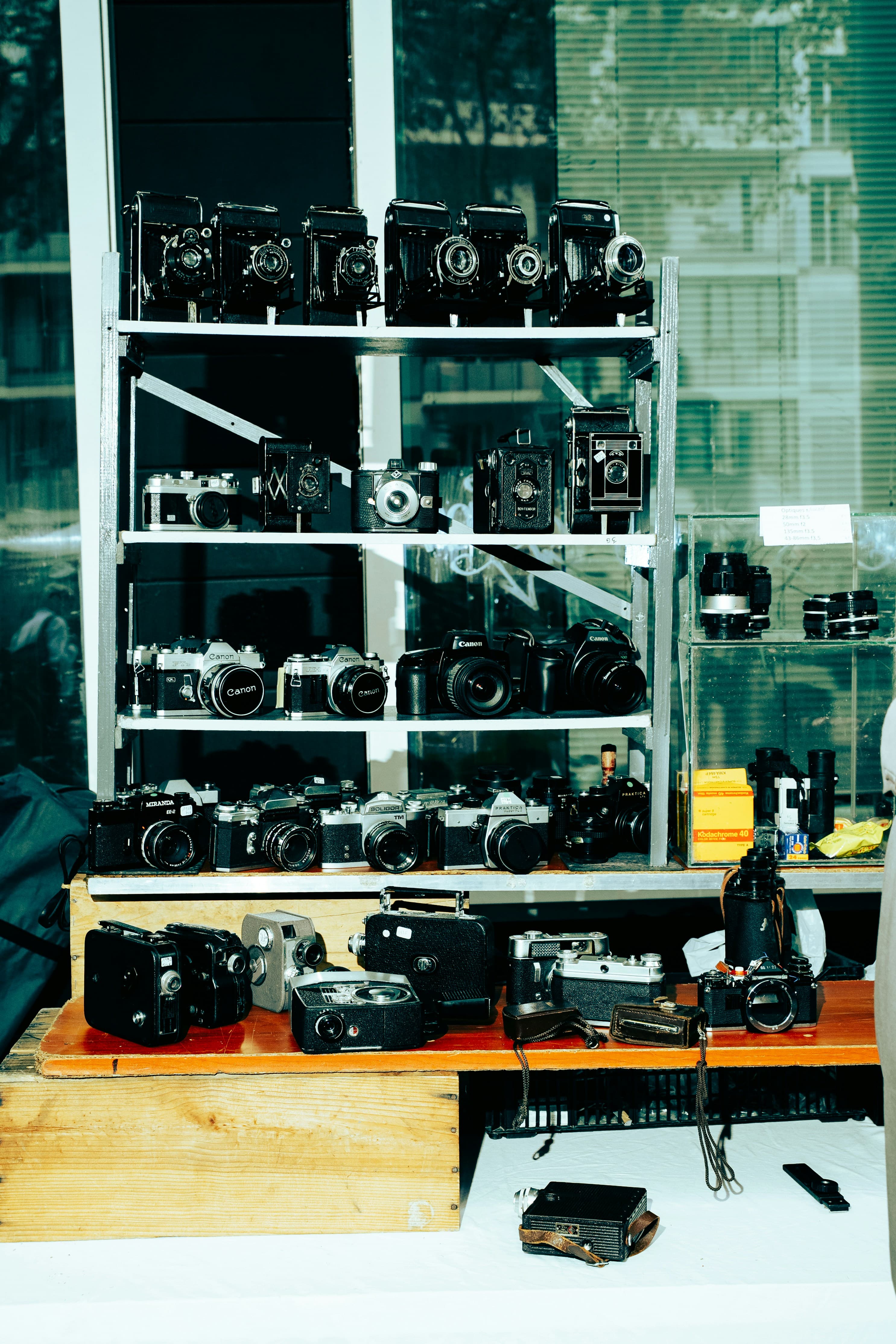 A collection of cameras used to document lived experience